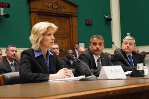 Federal Bureau of Investigation Executive Assistant Director for Science and Technology Amy Hess, testifies to the House Energy and Commerce subcommittee on Capitol Hill in Washington, April 19, 2016. (Xiumei Dong/MNS)